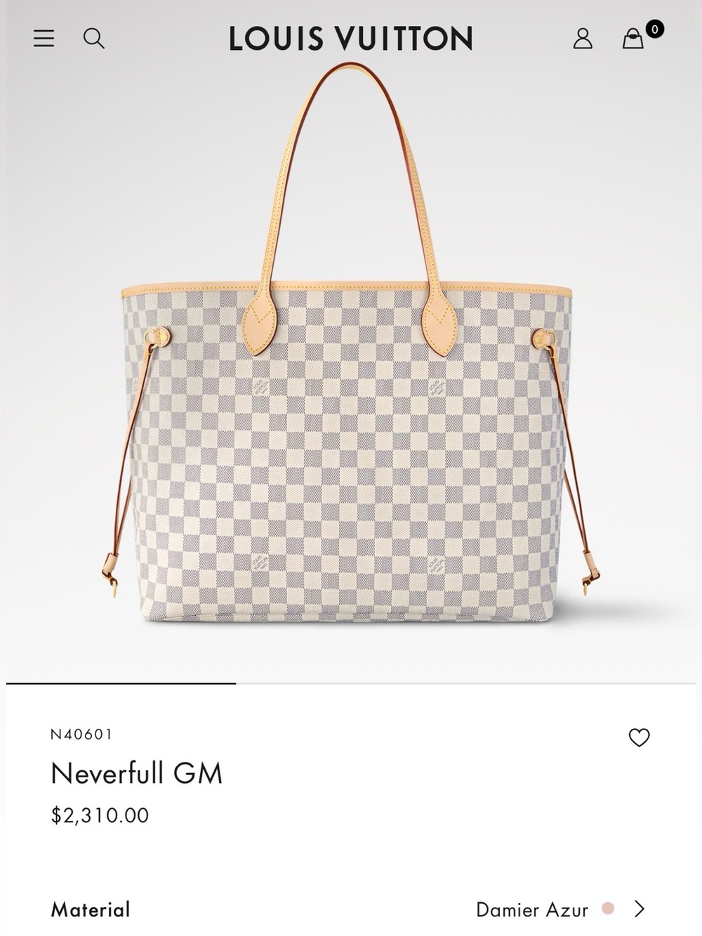 Louis Vuitton Neverfull GM - Damier Azur with Rose Ballerine Pink interior - LV - Picture 14 of 16